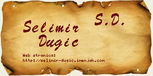 Selimir Dugić vizit kartica